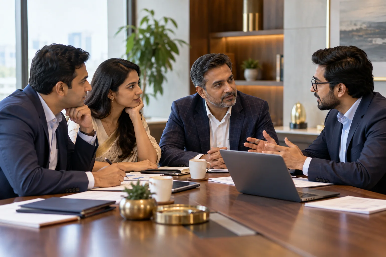 Illustrative business advisory discussion across enterprise sectors